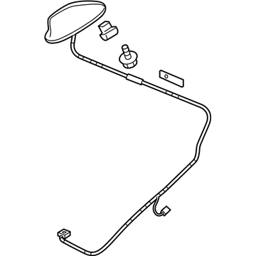 Honda 39150-TXM-A51ZC Antenna, Radio (Modern Steel Metallic)