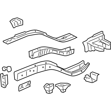 Honda 60910-SLN-A10ZZ Frame, L. FR. Side