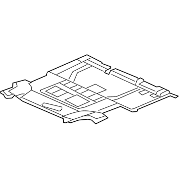 Honda 83303-TK8-A11ZA Carpet Assy., Middle Floor *NH597L* (DARK ATLAS GRAY)