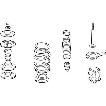 Honda 51602-S3Y-A02 Shock Absorber Assembly, Left Front