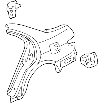 Honda 04636-SDA-A91ZZ Panel Set, R. RR. (Outer) (DOT)