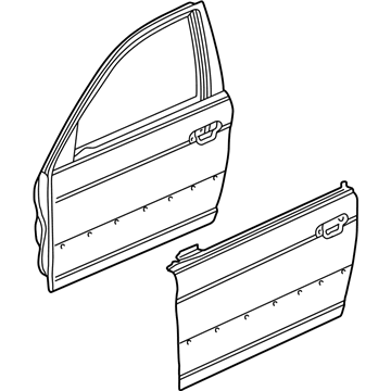 2001 Honda Civic Door Panel - 67050-S5A-A91ZZ