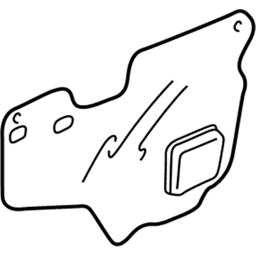 Honda 72361-S5A-000 Seal, L. FR. Door Hole