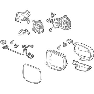 Honda Insight Car Mirror - 76200-TM8-315ZC