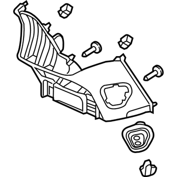 Honda 77318-THR-A01ZA Panel Assy., Center (Lower) *YR507L* (SHADOW BEIGE)