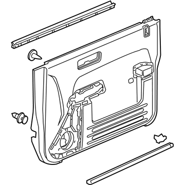 Honda Element Door Trim Panel - 83584-SCV-A92ZB