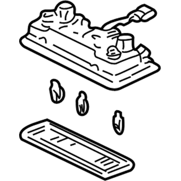 Honda 34400-S5P-A01ZB Light Assembly, Map (Mild Beige)