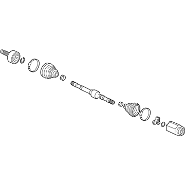 Honda 44306-TLA-A01 Driveshaft Assembly, Driver Side