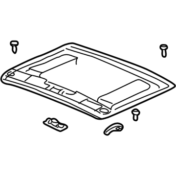 Honda 70600-SCA-E01ZB Sunshade Assy., Sunroof *YR204L* (LIGHT SADDLE)