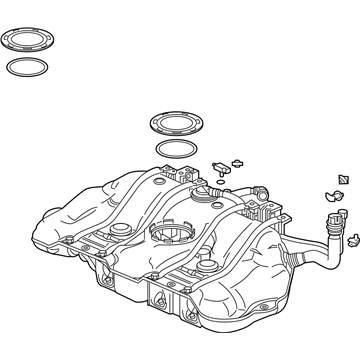 Honda 17044-TXM-A03 Set, Fuel Tank Complete