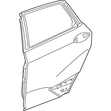 Honda 67550-TRT-A91ZZ Panel, L. RR. Door (DOT)