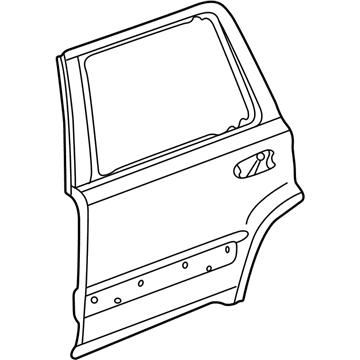 Honda 67651-S9A-300ZZ Skin, L. RR. Door