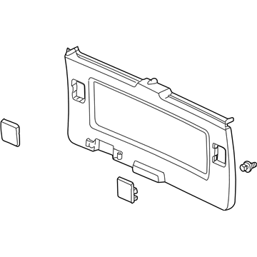 Honda 84431-S0X-A00ZB Lining, Tailgate *NH284L* (LIGHT QUARTZ GRAY)