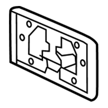 Honda 71145-T3W-A51 Base, Front License Plate