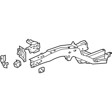 Honda 60810-TM8-A00ZZ Frame, R. FR. Side