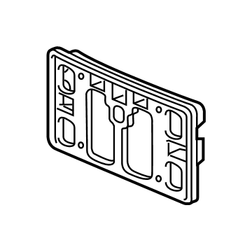 Honda 71145-TXM-A00 Base, Front License Plate