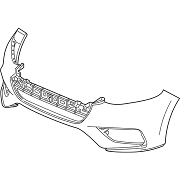 Honda 04711-TXM-A90ZZ Face, Front Bumper (Dot)