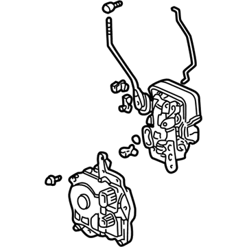 Honda 72151-S2A-A02 Lock Assembly, Left Front Door