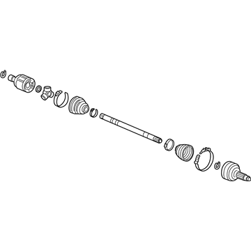 Honda 44305-TZ5-A11 Driveshaft Assembly, Passenger Side