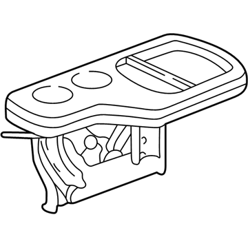 Honda 83300-S10-A00ZA Table Assy., R. Center *NH293L* (LH) (SEAGULL GRAY)