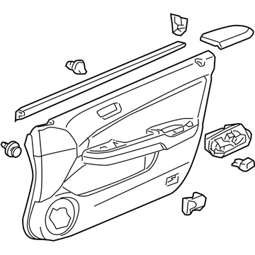 2007 Honda Accord Hybrid Door Trim Panel - 83500-SDC-A92ZE