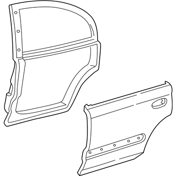 Honda 67510-S01-M00ZZ Panel, R. RR. Door