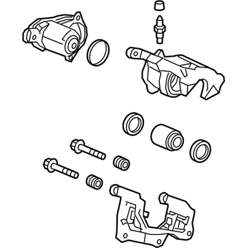 Honda 43019-T7X-A60 Caliper Sub-Assembly, Left Rear