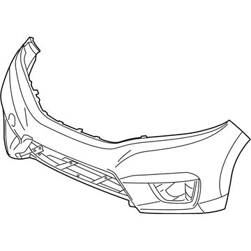 Honda 04711-T5R-A00ZZ Face, Front Bumper (Dot)