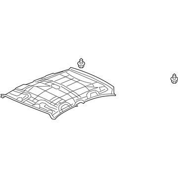 Honda 83200-TR0-A11ZA Lining Assy., Roof *NH686L* (WARM GRAY)