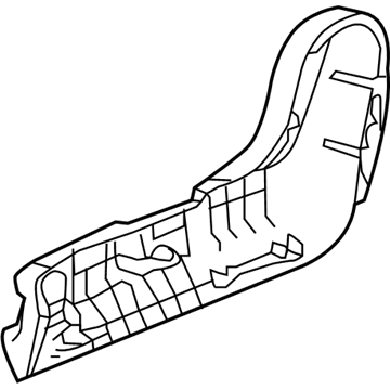 Honda 81338-THR-A01ZB Cover, R. Middle Seat Reclining *NH836L* (WISTERIA LIGHT GRAY)