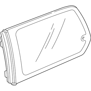 Honda 73561-S0X-A01 Glass, L. Quarter (Privacy)