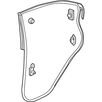 Honda 72810-TR0-A01 Weatherstrip, R. RR. Door