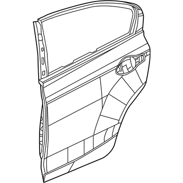 Honda 67510-TR6-C80ZZ Panel, R. RR. Door (DOT)