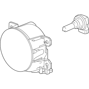 Honda 33950-TEY-Y01 Foglight Assembly, Left Front