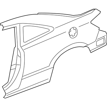 Honda 04646-SVA-A01ZZ Panel Set, L. RR. (Outer)