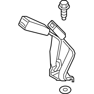 Honda 04823-TST-A00ZA Buckle Set, R. RR. Seat Belt *NH900L* (DEEP BLACK)