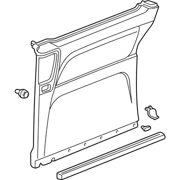 2000 Honda Odyssey Door Trim Panel - 83700-S0X-A12ZB