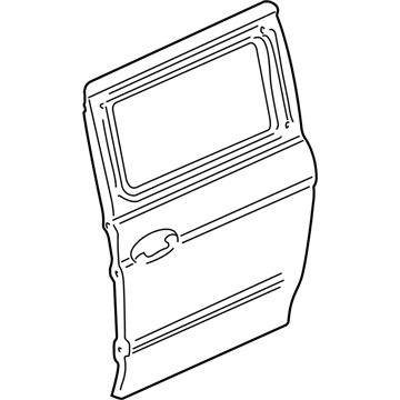 Honda 67651-S0X-A01ZZ Skin, L. Slide Door