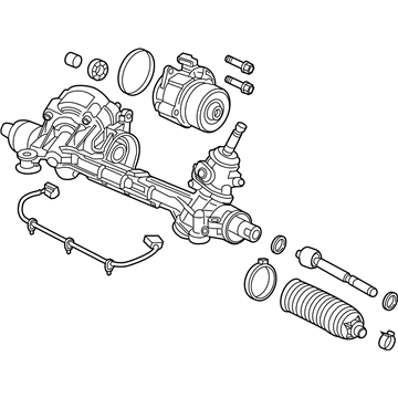 Honda 53620-TGH-A11 Rack Assembly, Power Steering (Eps) (Service)