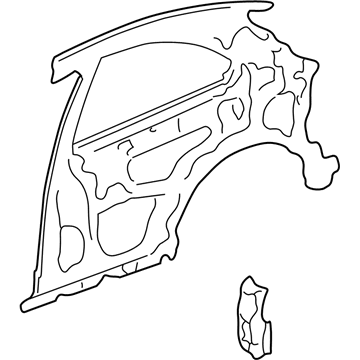 Honda 64700-S00-A01ZZ Panel, L. RR. Inside