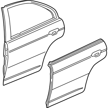 Honda 67510-S5A-A91ZZ Panel, R. RR. Door (DOT)