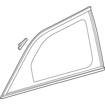 Honda 73561-TK8-A11 Glass Set, L. Quarter (Privacy)(Agc)