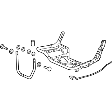 Honda 82536-T7W-A01 Frame, L. RR.