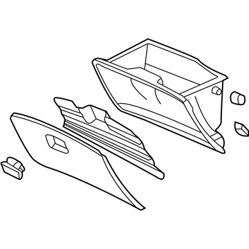 1997 Honda Civic Glove Box - 77500-S01-A01ZA