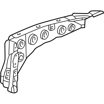 Honda 64761-S2A-300ZZ Stiffener, L. RR. Fender