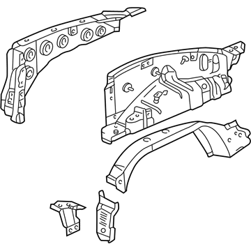 Honda 64700-S2A-A10ZZ Panel, L. RR. Inside