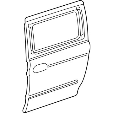 Honda 67611-S0X-A01ZZ Skin, R. Slide Door