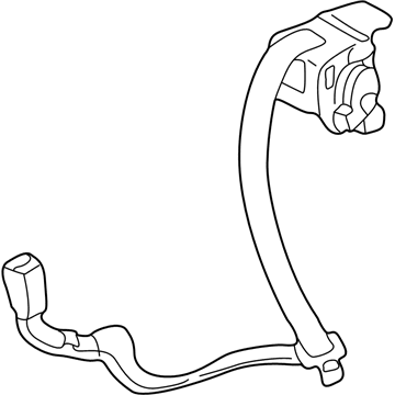 Honda 04823-S84-A00ZD Buckle Set, R. RR. Seat Belt *B95L* (LAPIS)