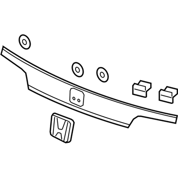 Honda 74890-T1W-A71 Garnish Assembly, Rear Lice