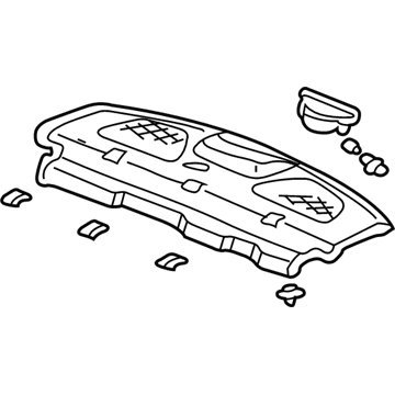 Honda 84505-S5P-C01ZB Tray, RR. *YR239L* (KI IVORY)